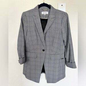 Calvin Klein Women’s Houndstooth Blazer size 10